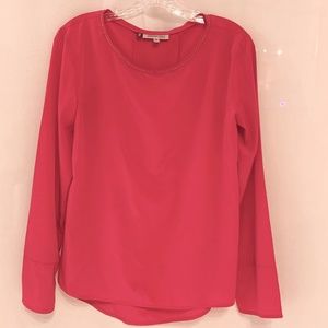 Jennifer Lopez Long Sleeve Satin Blouse